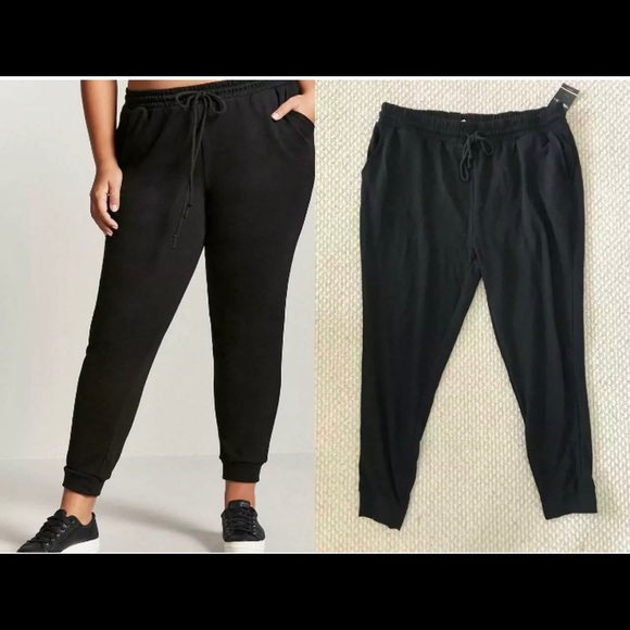 Forever 21 Pants - Forever 21 Plus Joggers Pants Black 2X New NET Forever 21 Pants - Forever 21 Plus Joggers Pants Black 2X New NET